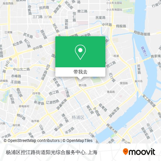 杨浦区控江路街道阳光综合服务中心地图