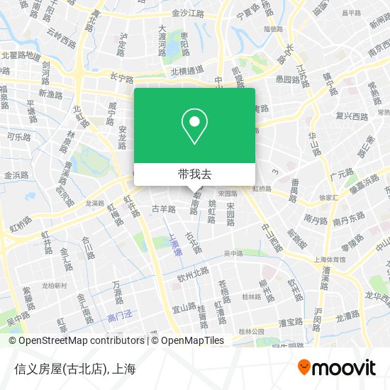 信义房屋(古北店)地图