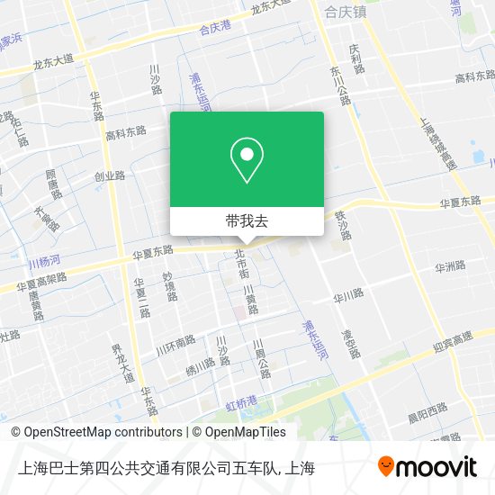 上海巴士第四公共交通有限公司五车队地图