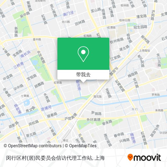 闵行区村(居)民委员会信访代理工作站地图