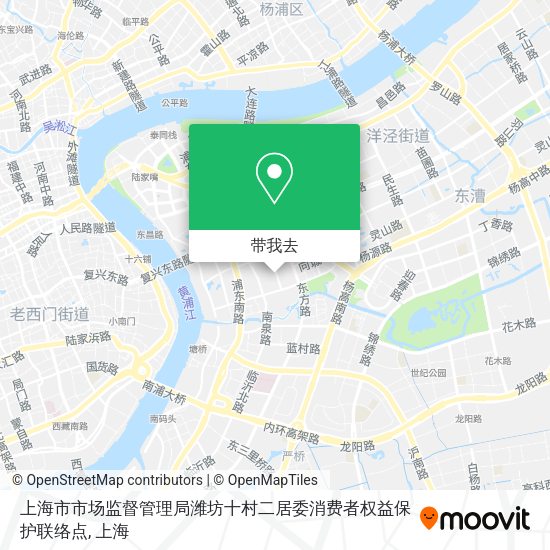 上海市市场监督管理局潍坊十村二居委消费者权益保护联络点地图