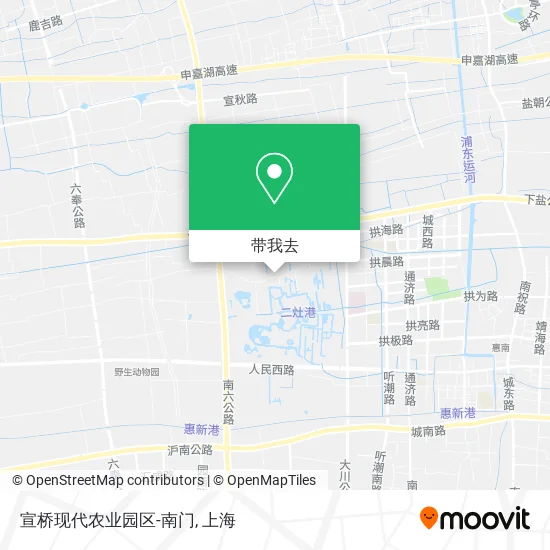 宣桥现代农业园区-南门地图