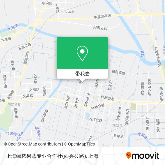 上海绿秾果蔬专业合作社(西兴公路)地图