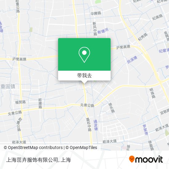上海茁卉服饰有限公司地图