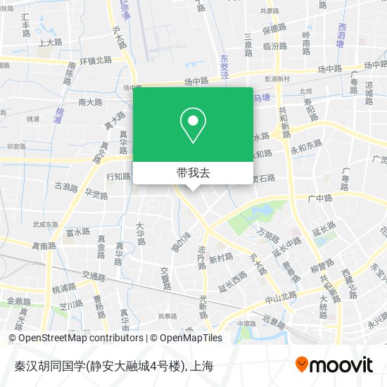 秦汉胡同国学(静安大融城4号楼)地图