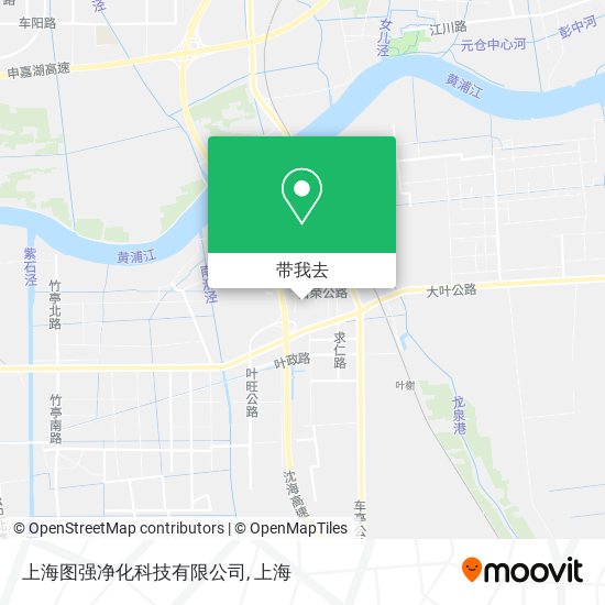 上海图强净化科技有限公司地图
