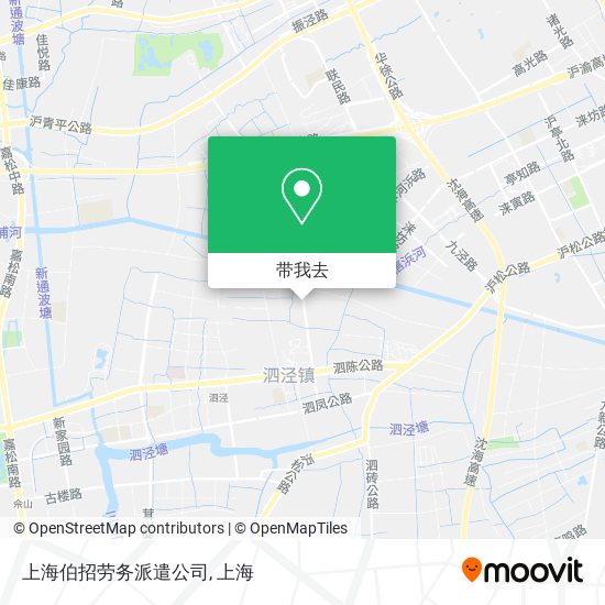 上海伯招劳务派遣公司地图