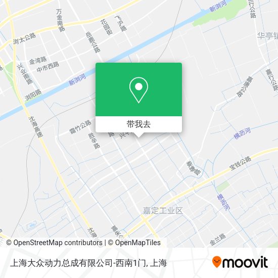 上海大众动力总成有限公司-西南1门地图