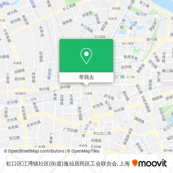 虹口区江湾镇社区(街道)逸仙居民区工会联合会地图