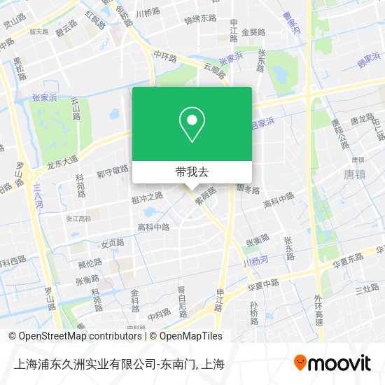 上海浦东久洲实业有限公司-东南门地图