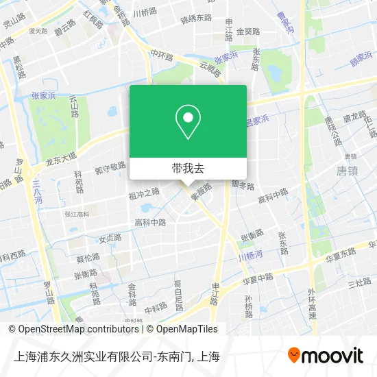 上海浦东久洲实业有限公司-东南门地图