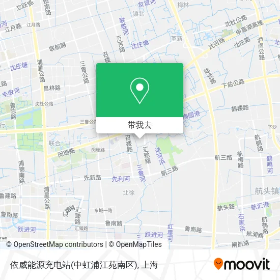 依威能源充电站(中虹浦江苑南区)地图