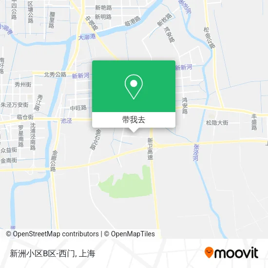 新洲小区B区-西门地图