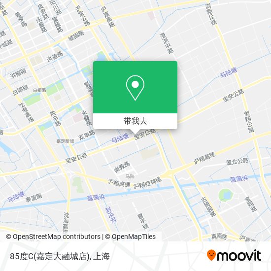 85度C(嘉定大融城店)地图