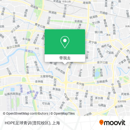 HOPE足球青训(普陀校区)地图