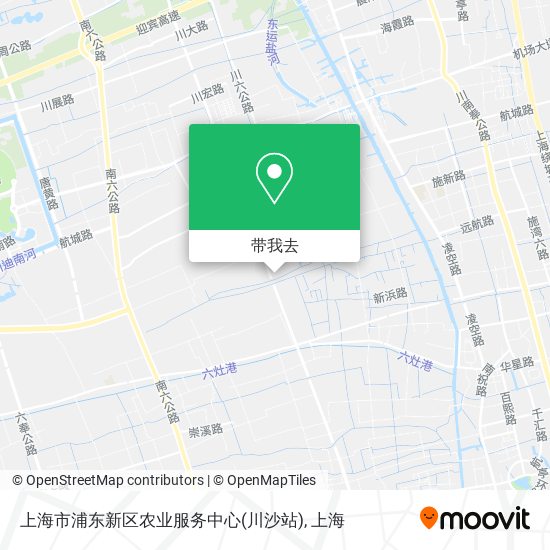 上海市浦东新区农业服务中心(川沙站)地图