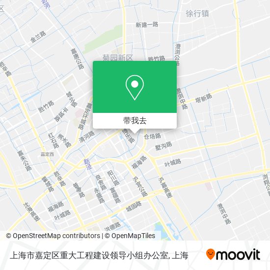 上海市嘉定区重大工程建设领导小组办公室地图