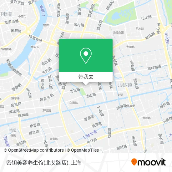 密钥美容养生馆(北艾路店)地图