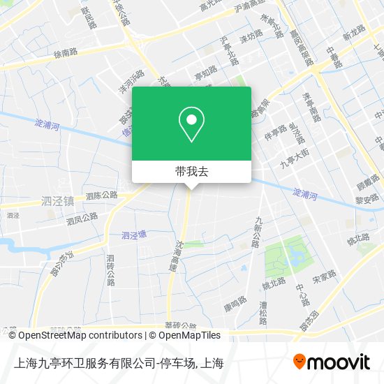 上海九亭环卫服务有限公司-停车场地图