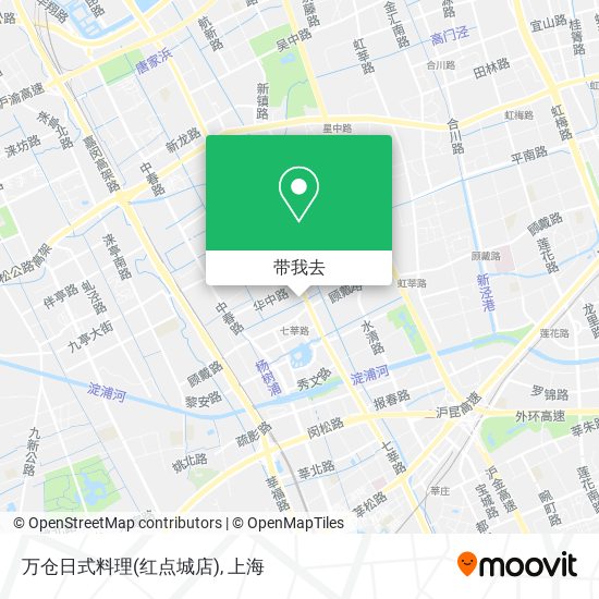 万仓日式料理(红点城店)地图