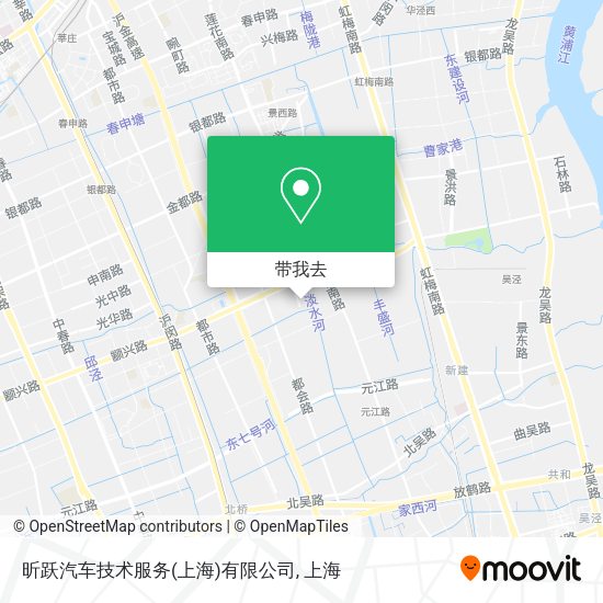 昕跃汽车技术服务(上海)有限公司地图