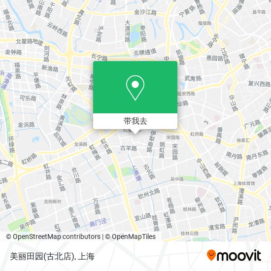 美丽田园(古北店)地图
