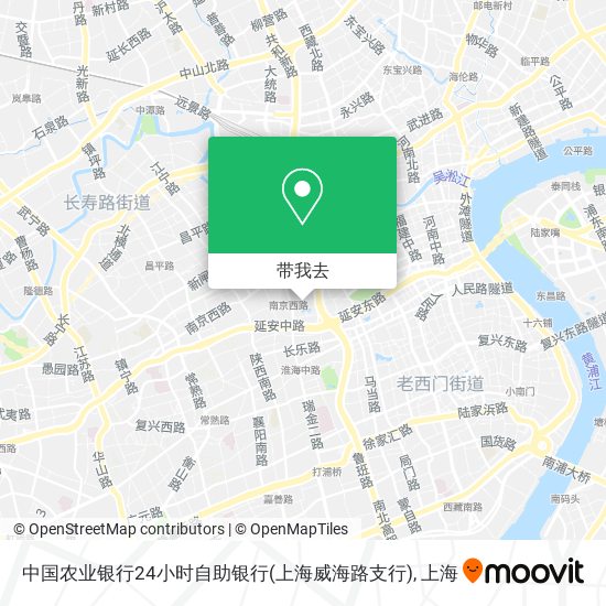 中国农业银行24小时自助银行(上海威海路支行)地图
