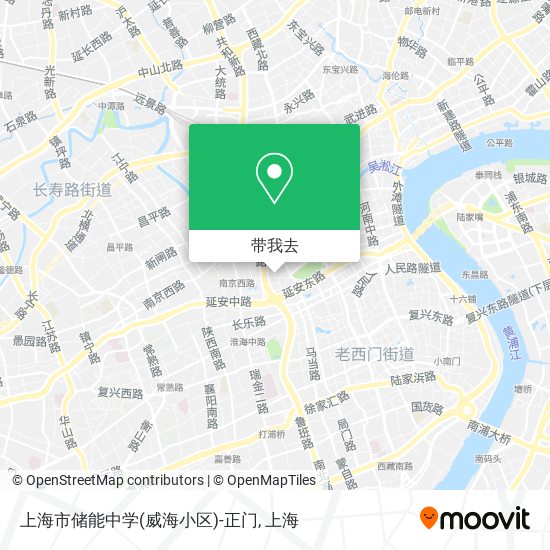 上海市储能中学(威海小区)-正门地图