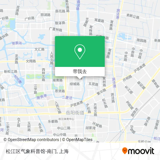 松江区气象科普馆-南门地图