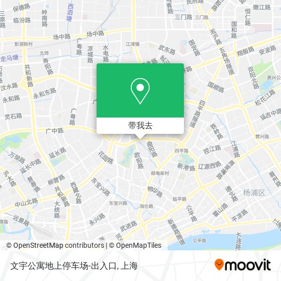 文宇公寓地上停车场-出入口地图