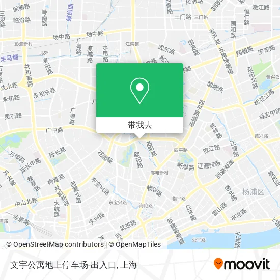 文宇公寓地上停车场-出入口地图
