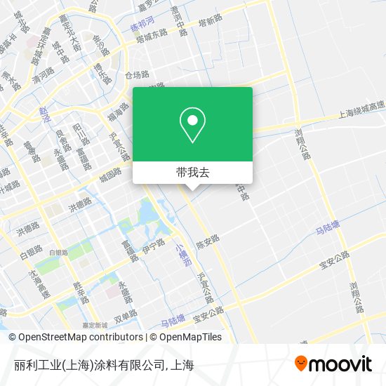 丽利工业(上海)涂料有限公司地图