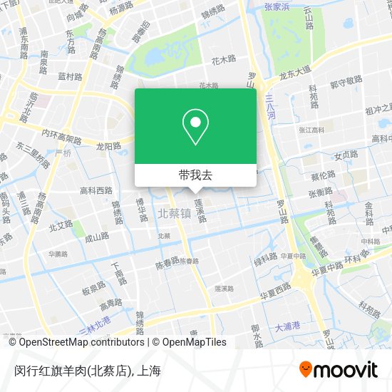 闵行红旗羊肉(北蔡店)地图