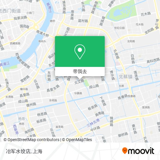 冶军水饺店地图