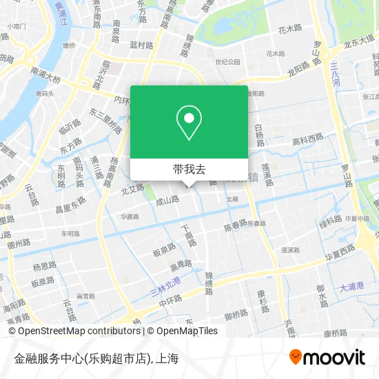 金融服务中心(乐购超市店)地图