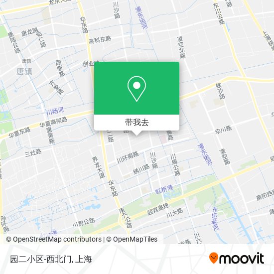 园二小区-西北门地图