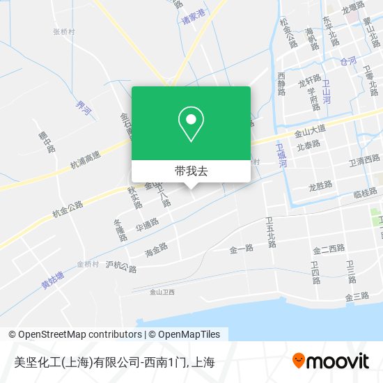 美坚化工(上海)有限公司-西南1门地图