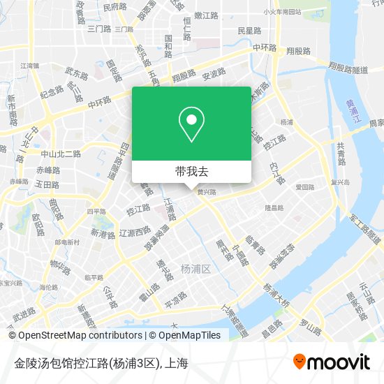 金陵汤包馆控江路(杨浦3区)地图