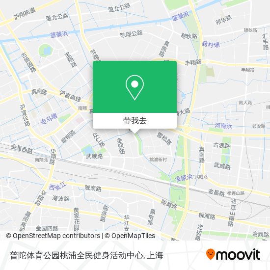 普陀体育公园桃浦全民健身活动中心地图
