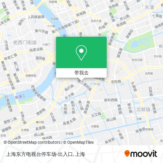 上海东方电视台停车场-出入口地图