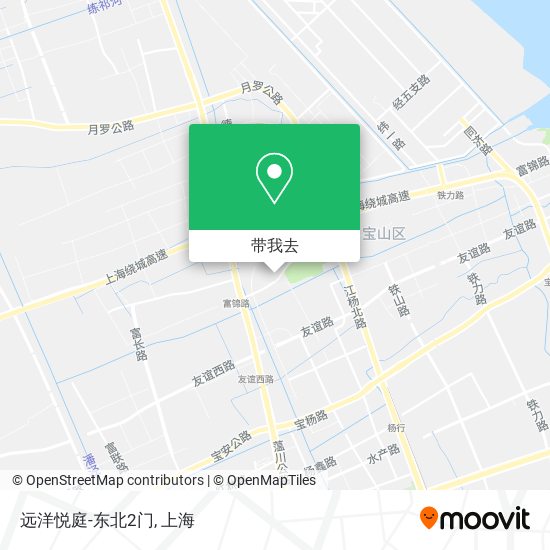 远洋悦庭-东北2门地图