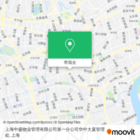 上海中盛物业管理有限公司第一分公司华中大厦管理处地图