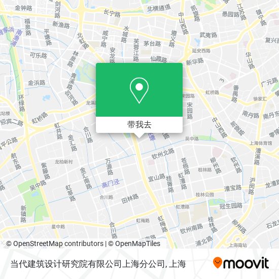 当代建筑设计研究院有限公司上海分公司地图