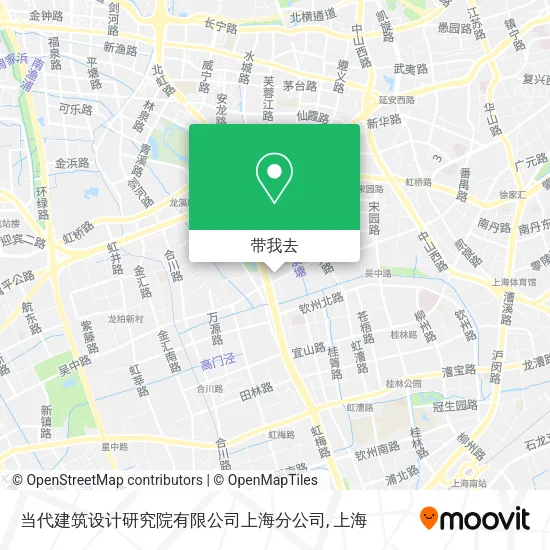 当代建筑设计研究院有限公司上海分公司地图