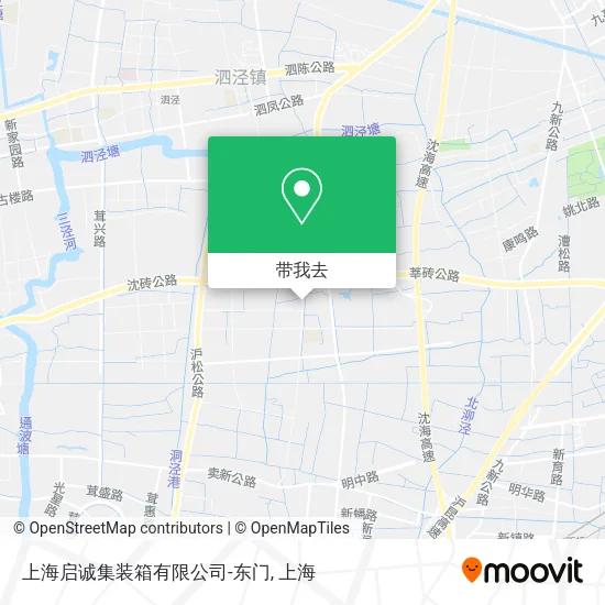上海启诚集装箱有限公司-东门地图