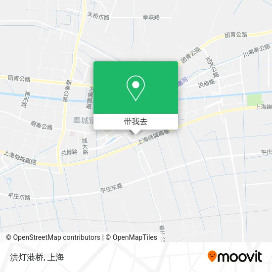 洪灯港桥地图