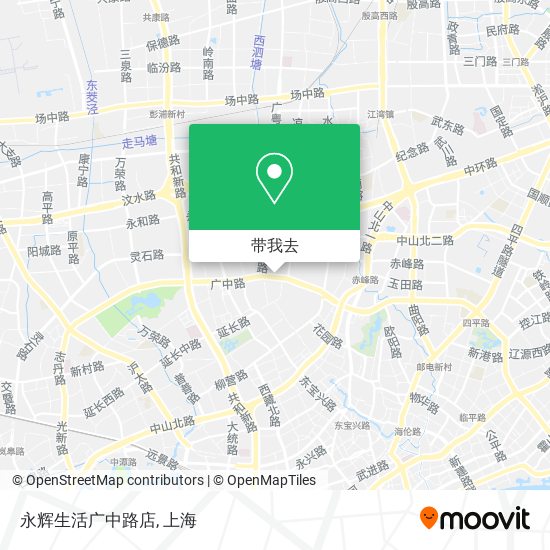 永辉生活广中路店地图