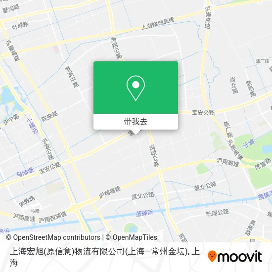 上海宏旭(原信意)物流有限公司(上海—常州金坛)地图