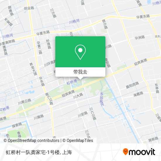 虹桥村一队龚家宅-1号楼地图