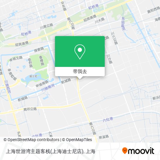 上海世游湾主题客栈(上海迪士尼店)地图